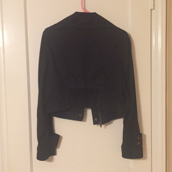 BCBG Maxazria black motorcycle jacket size medium - Picture 11 of 11